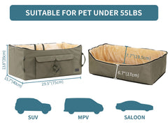 Petsfit bolsillos grandes integrados para accesorios y juguetes durante el trayecto.