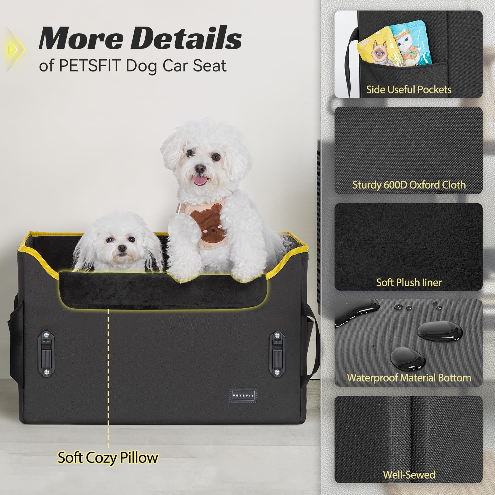 Petsfit bolsillos para accesorios de mascotas, mantén todo a mano.