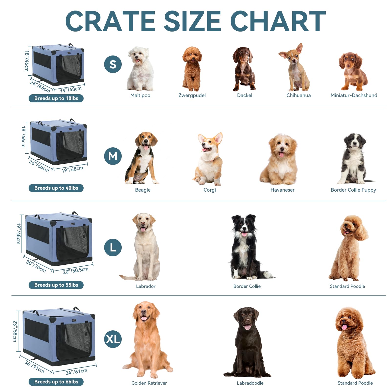 PETSFIT jaula para perros 36 pulgadas, estructura espiral para mayor durabilidad