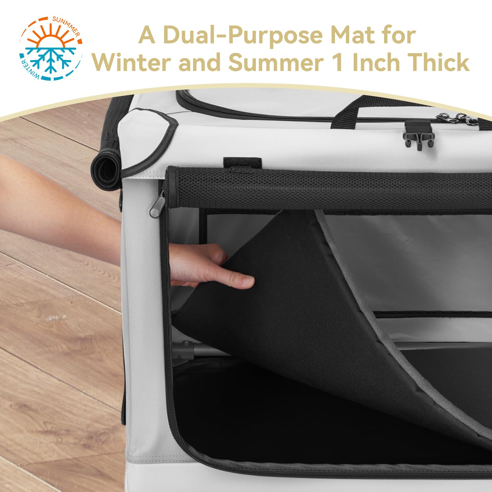 Petsfit caja-perro-almacenamiento-lateral bolsillo para guardar accesorios prácticas.