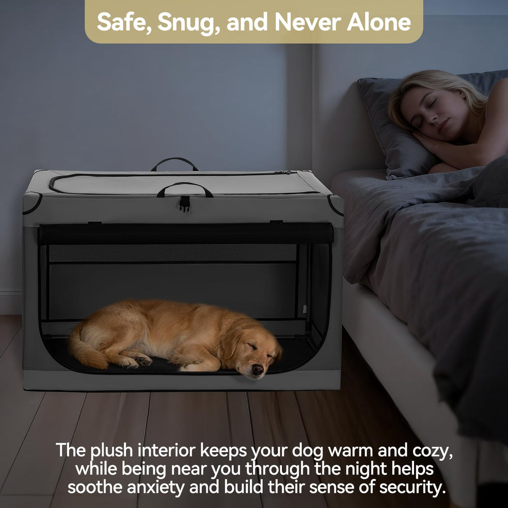 Petsfit caja-perro-ventilacion-mallas facilita flujo de aire y privacidad.