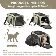 Petsfit transportín para perros pequeños con ventilación doble para aire fresco