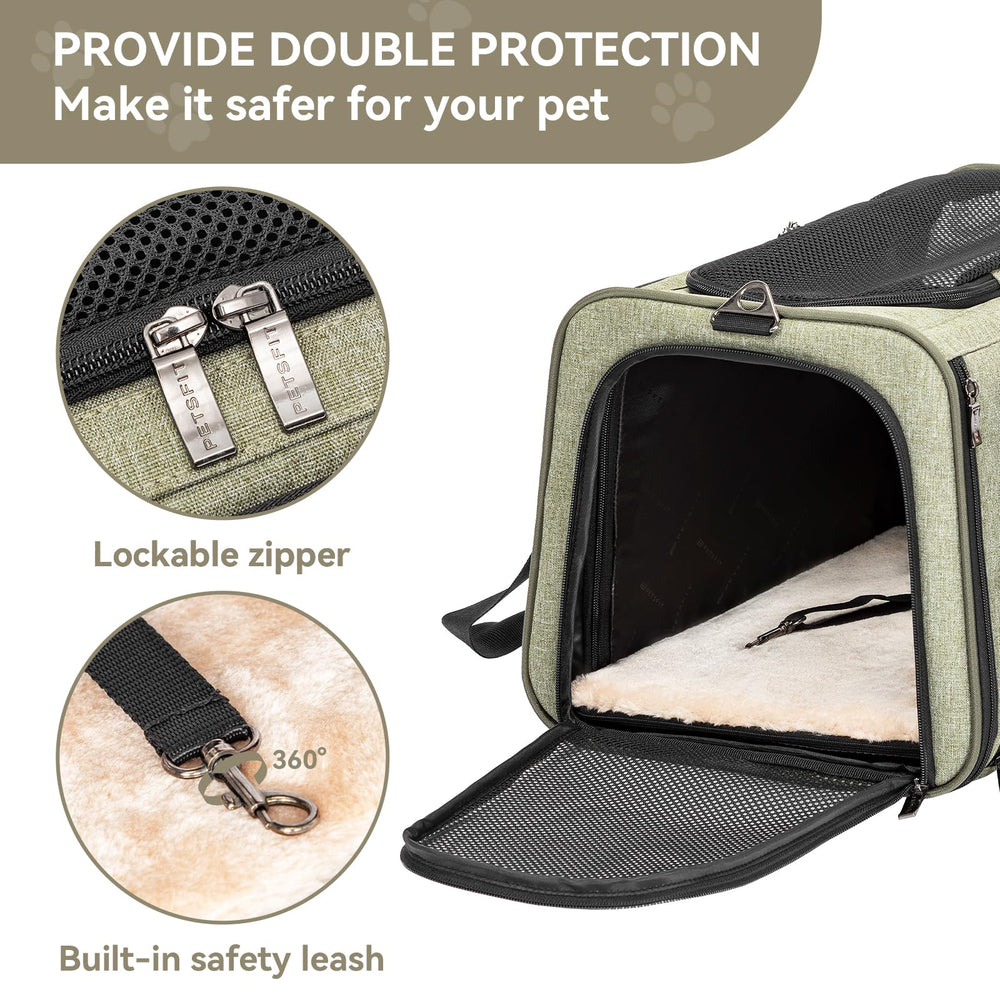 Petsfit transportín con ventanas de malla para buena visibilidad