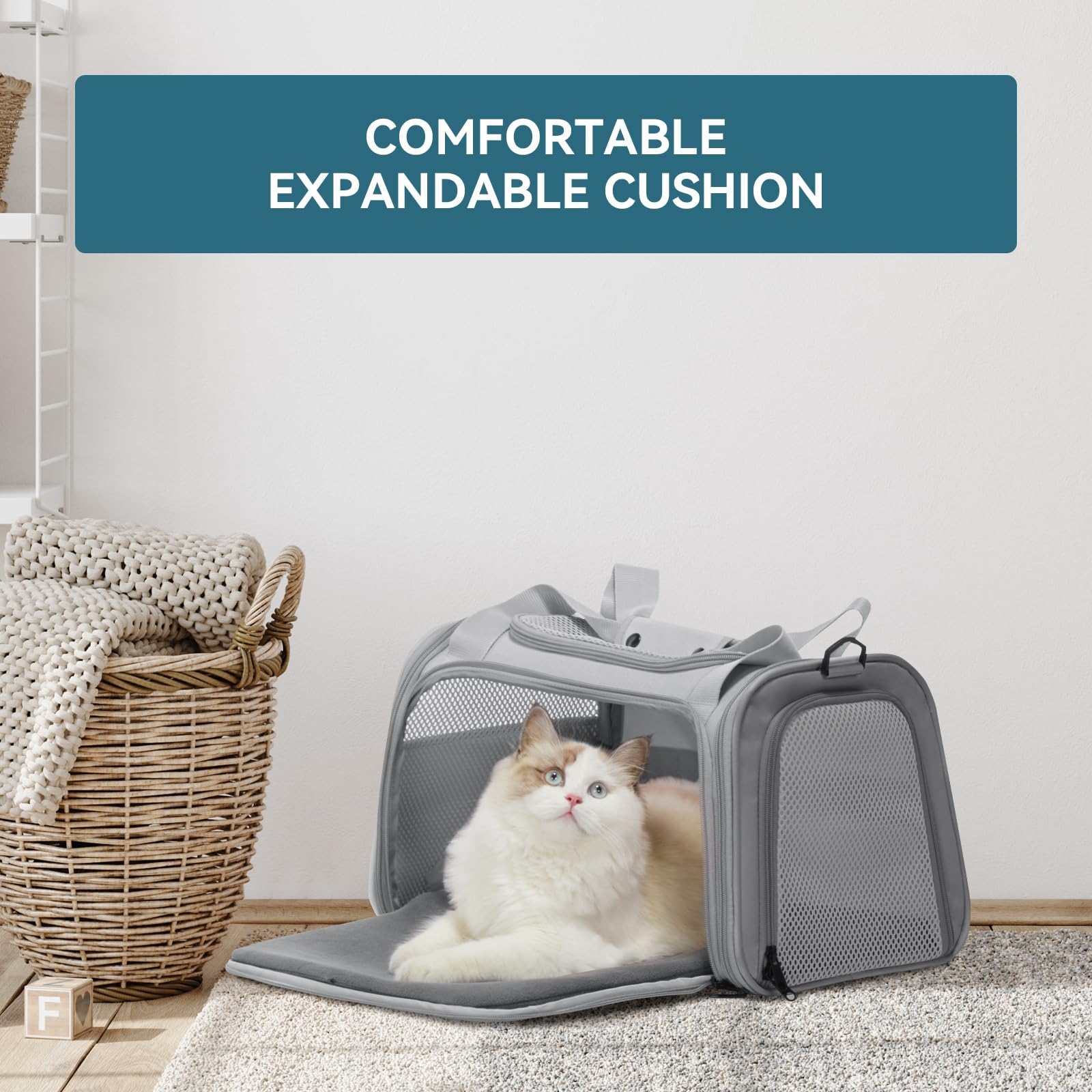 Petsfit colchón suave extraíble lavable a máquina para higiene