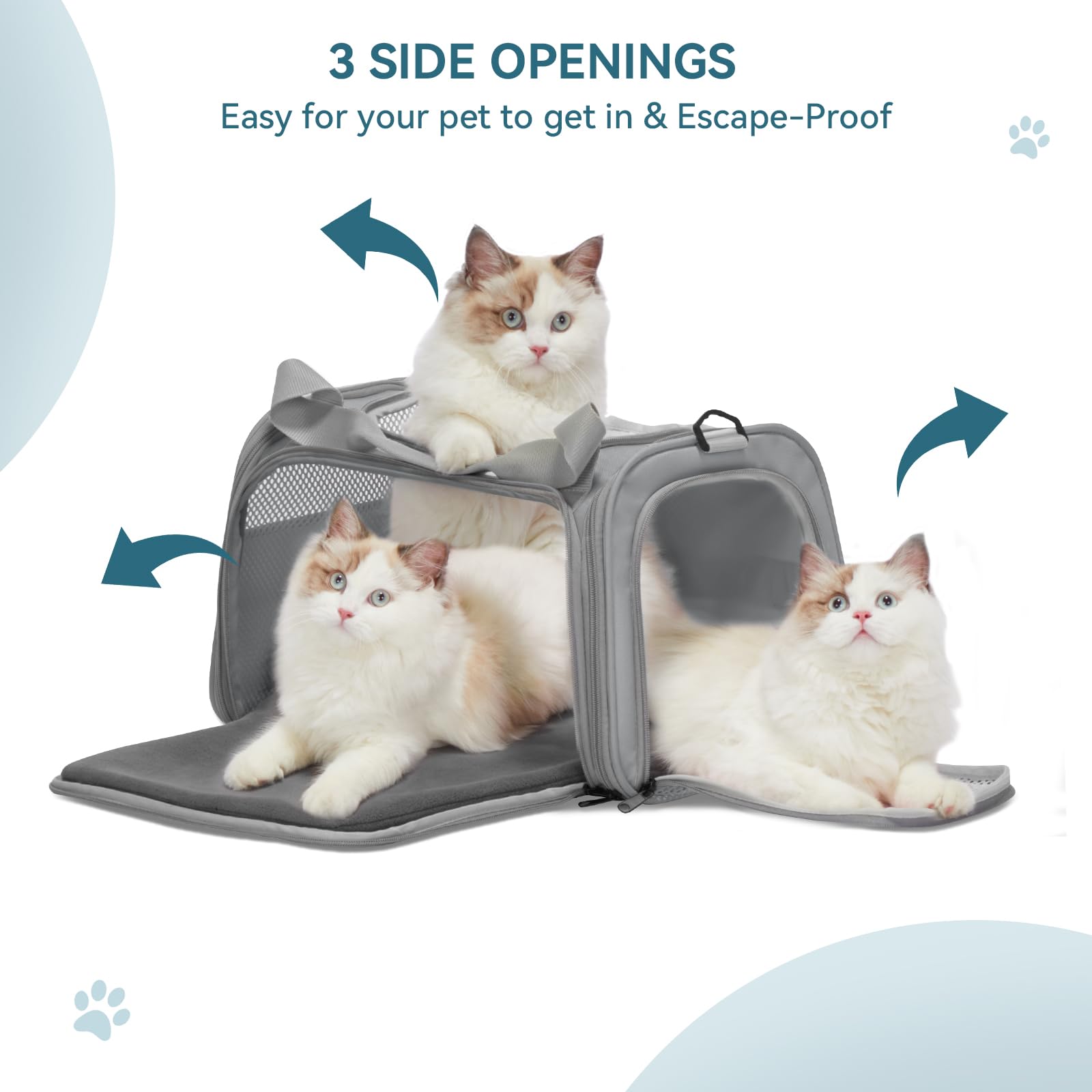 Petsfit transportín para gatos con capacidad de 12 libras para uso diario