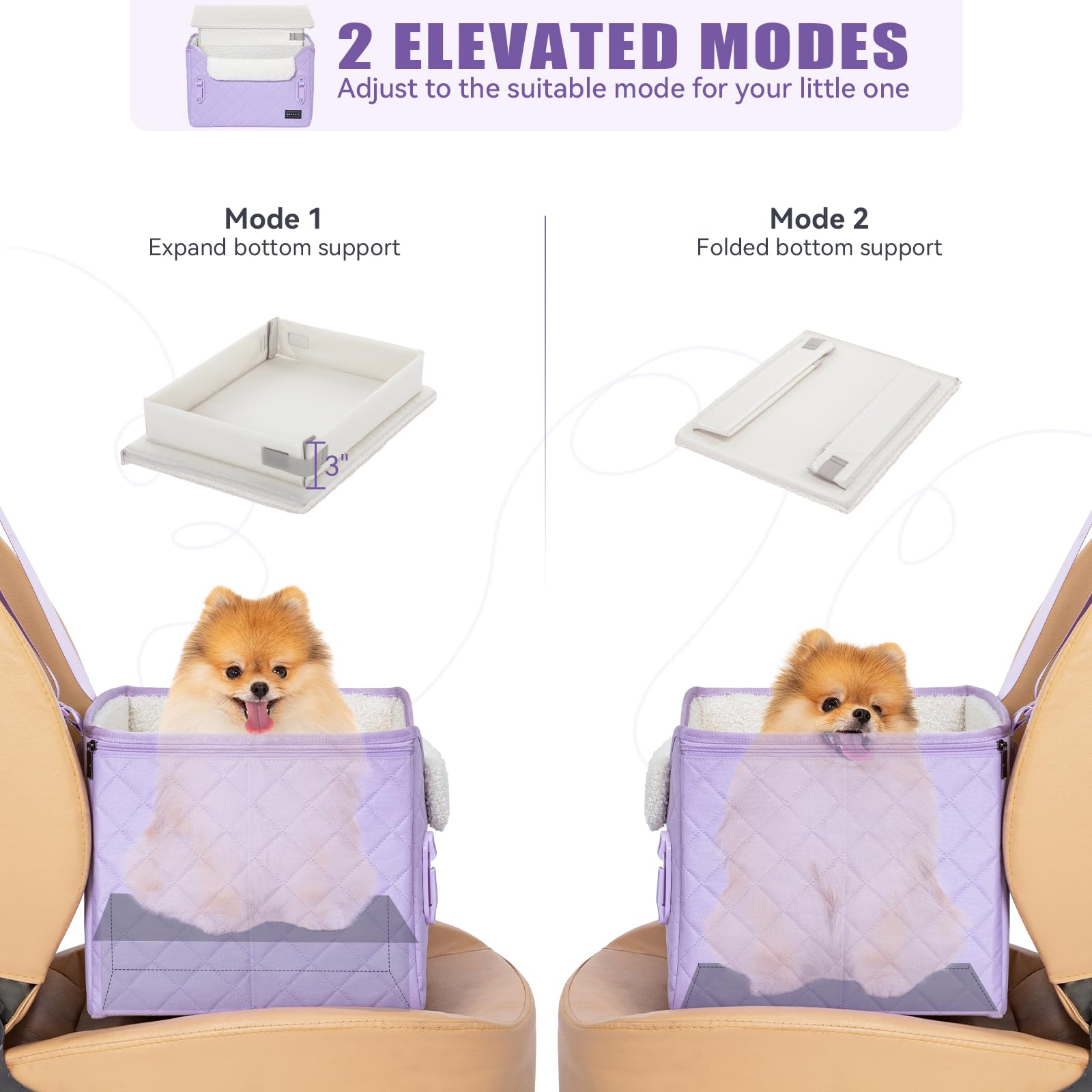 Petsfit compatible con la mayoría de coches y se instala con cinturón.