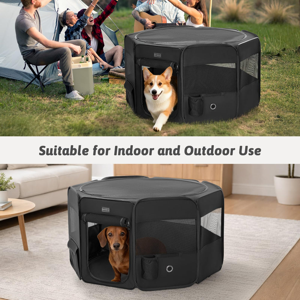 PETSFIT corral portátil, ideal para uso en exterior y viajes con perro