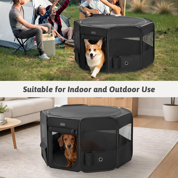 PETSFIT corral portátil, ideal para uso en exterior y viajes con perro