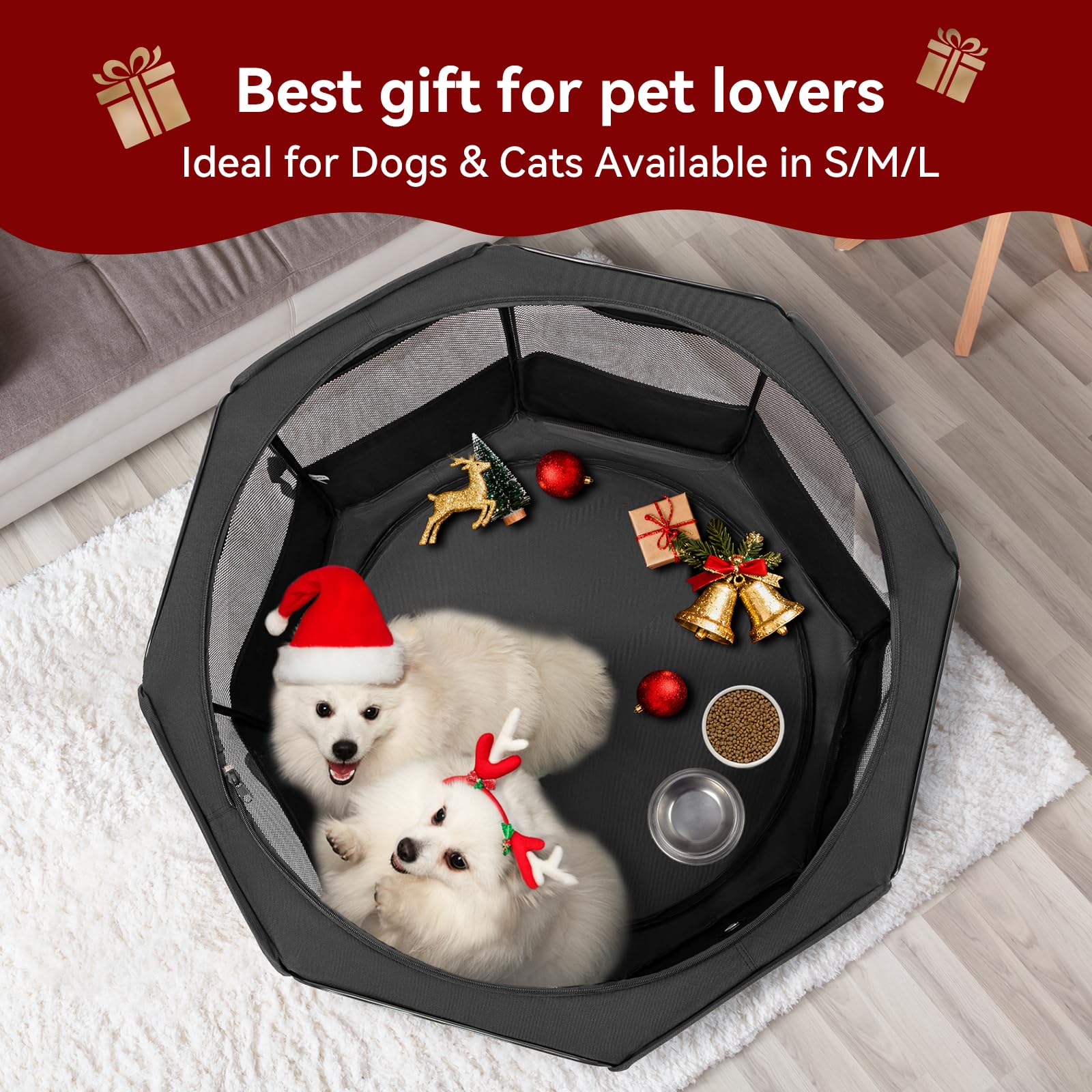 PETSFIT corral portátil, techo convertible para observación de gatos