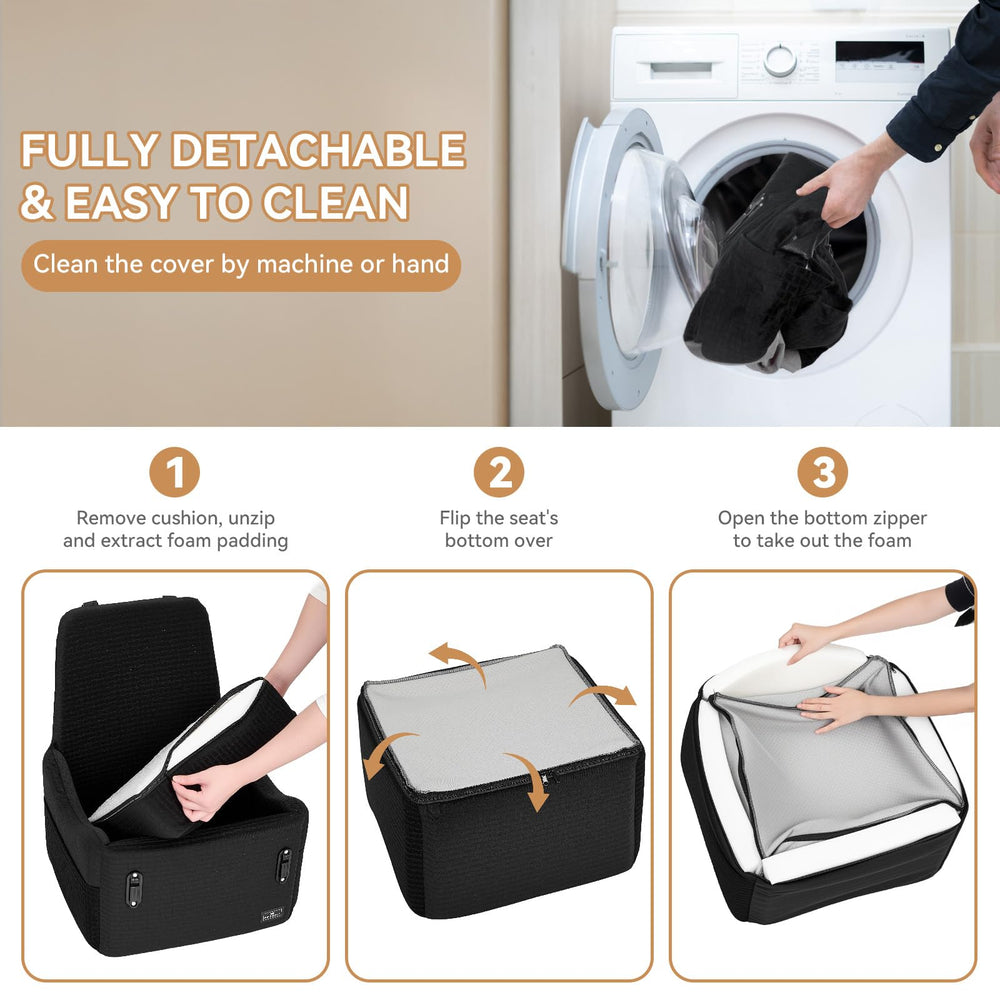 PETSFIT cubierta-desmontable-lavable: funda fácil de limpiar tras excursiones.