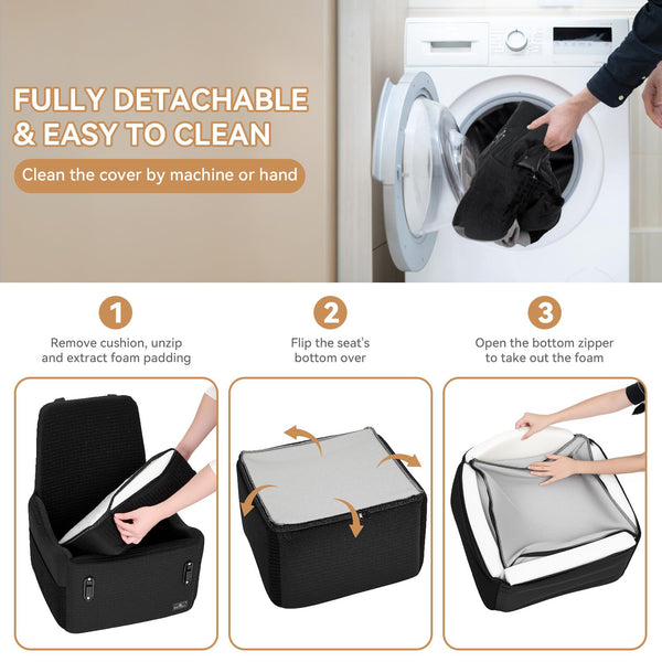 PETSFIT cubierta-desmontable-lavable: funda fácil de limpiar tras excursiones.