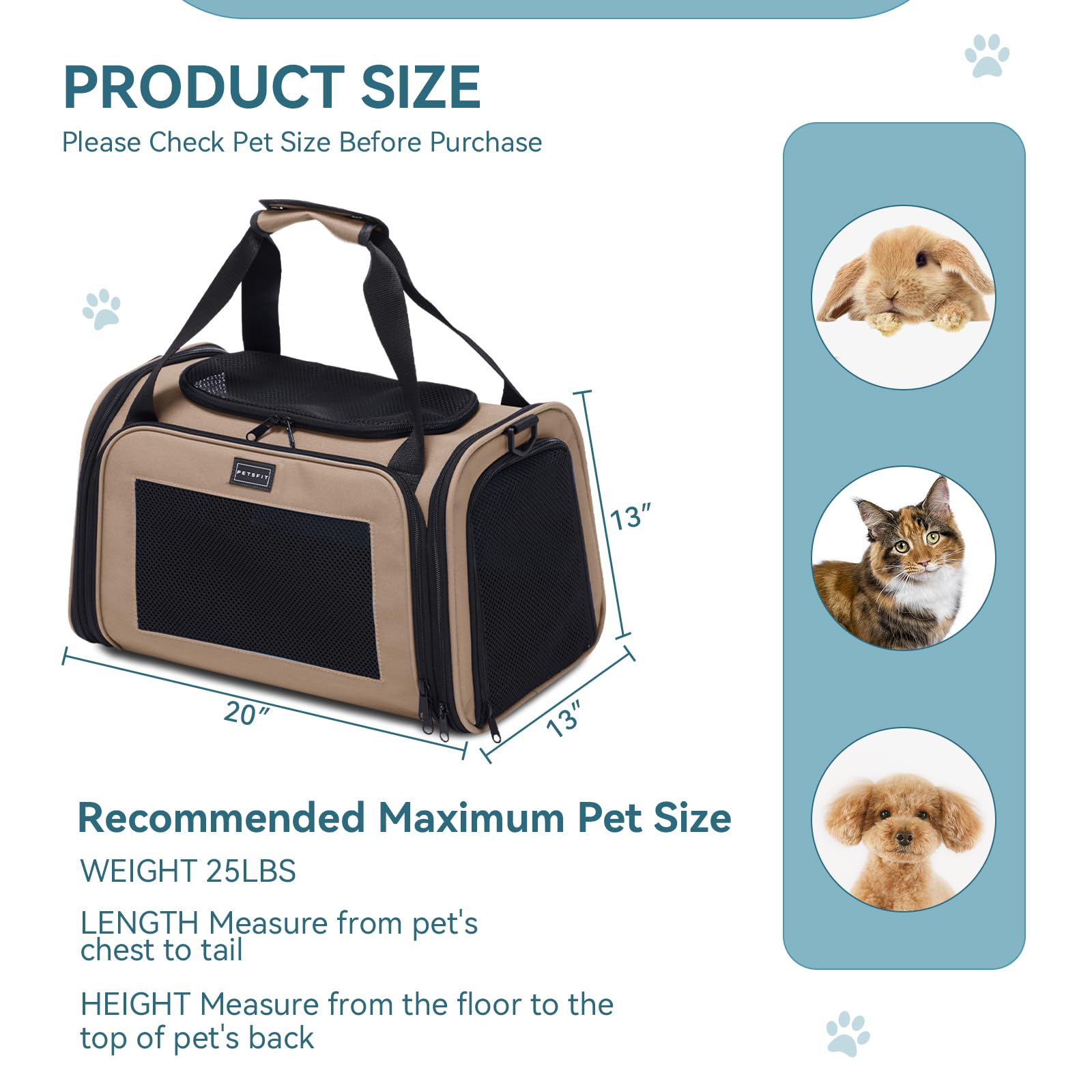 Petsfit diseño plegable y compacto para almacenamiento sencillo