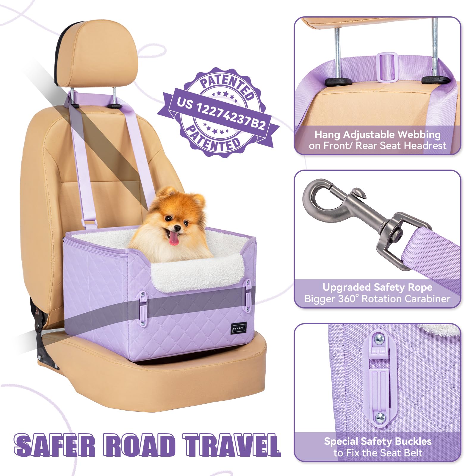 Petsfit diseño plegable y ligero, ideal para viajar y guardar fácilmente.