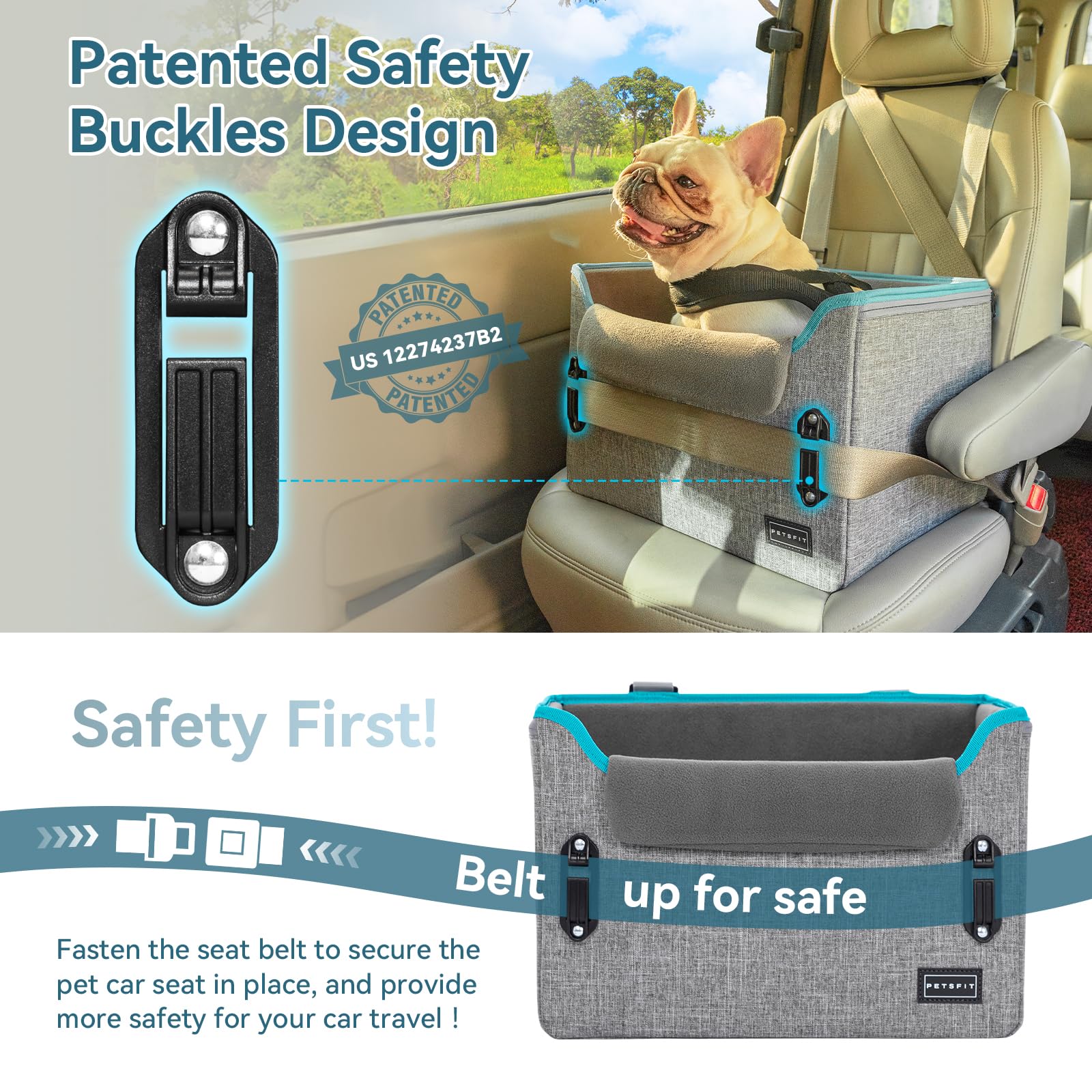 PETSFIT diseño plegable y ligero, ideal para viajar y almacenamiento.