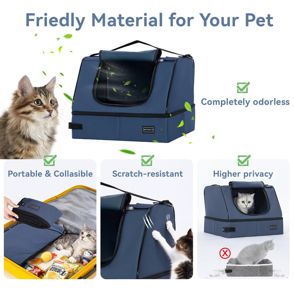PETSFIT diseño con privacidad y control de olores durante el viaje.