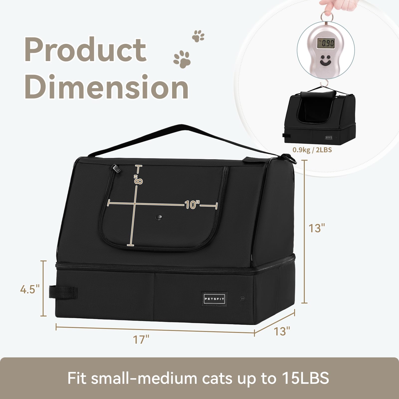 Petsfit forro impermeable de doble capa, mantiene el interior limpio.