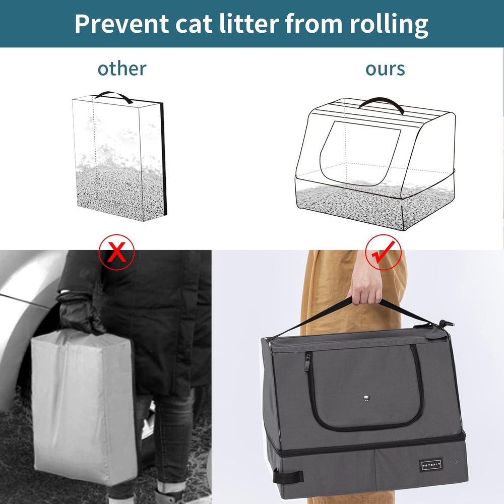 Petsfit: garantía de 1 año y servicio al cliente para la caja de arena del gato.