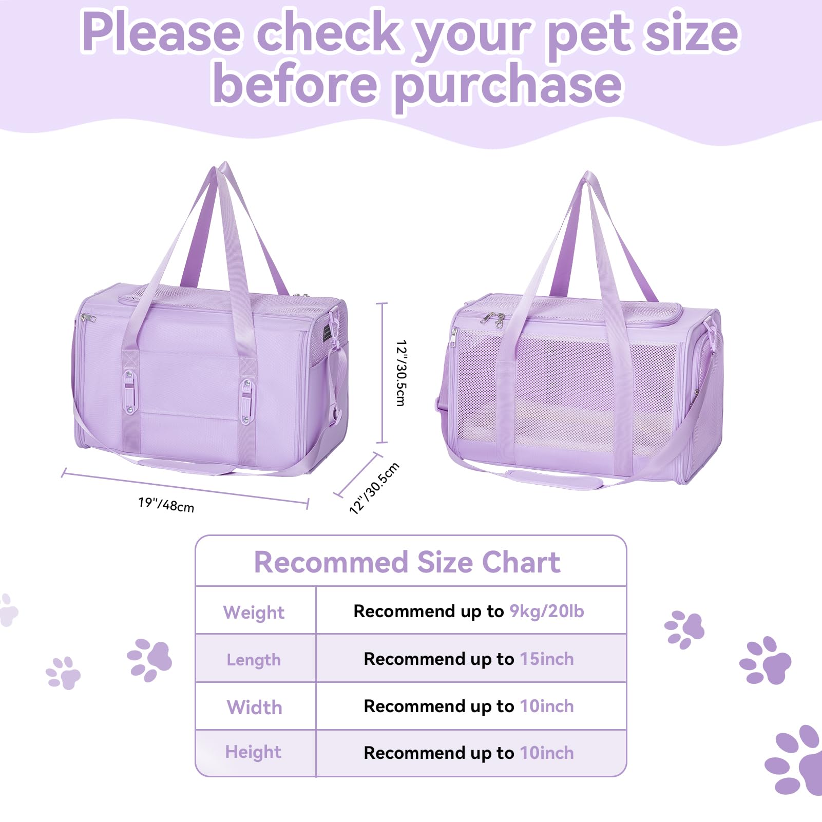 Diseño suave semi-encerrado Petsfit crea un nido cómodo para reducir estrés.