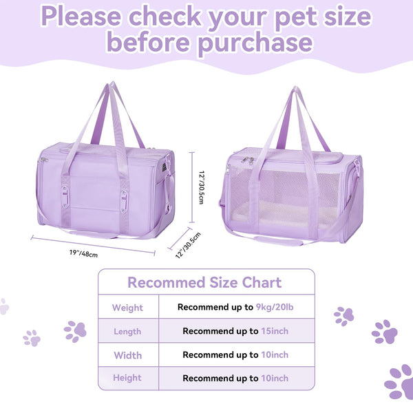 Diseño suave semi-encerrado Petsfit crea un nido cómodo para reducir estrés.