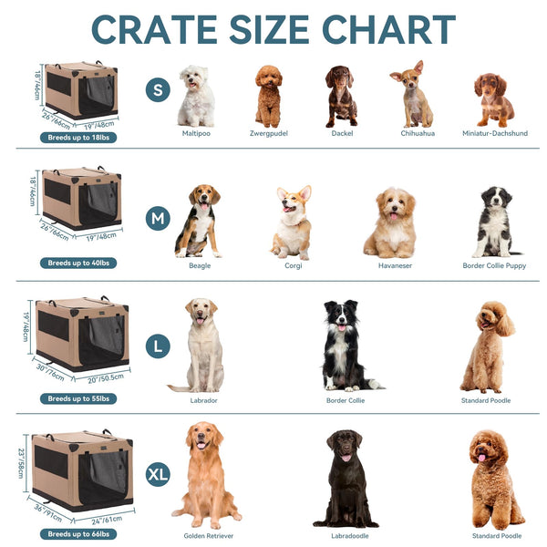 Petsfit jaula 40, marco espiral, estructura estable para perros grandes.