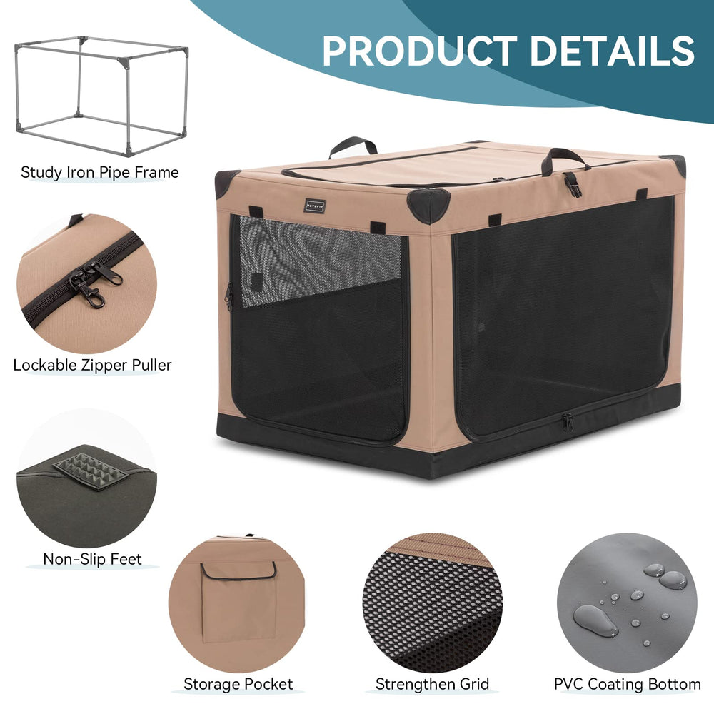 Petsfit jaula 40, uso en coche, ideal para viajes y transporte seguro.
