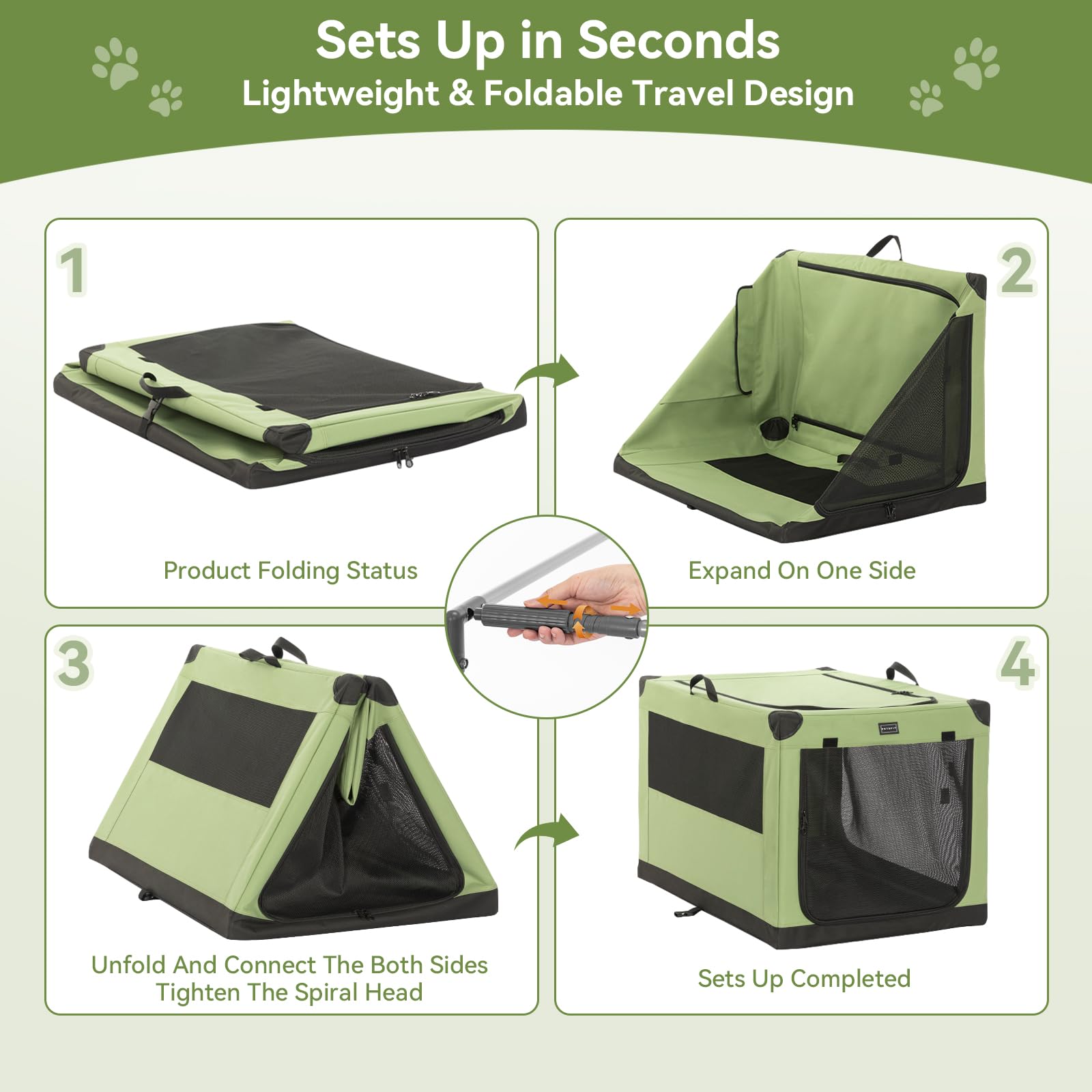 Base impermeable PETSFIT que facilita la limpieza y el manejo.