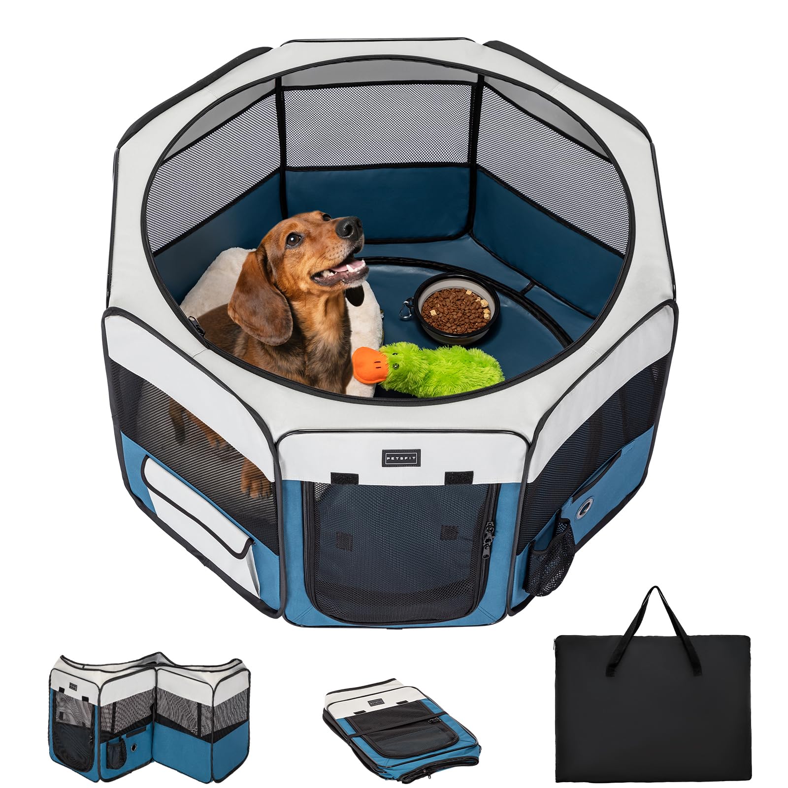 PETSFIT jaula-perro-portatil-36p: espacio seguro para juego al interior del hogar