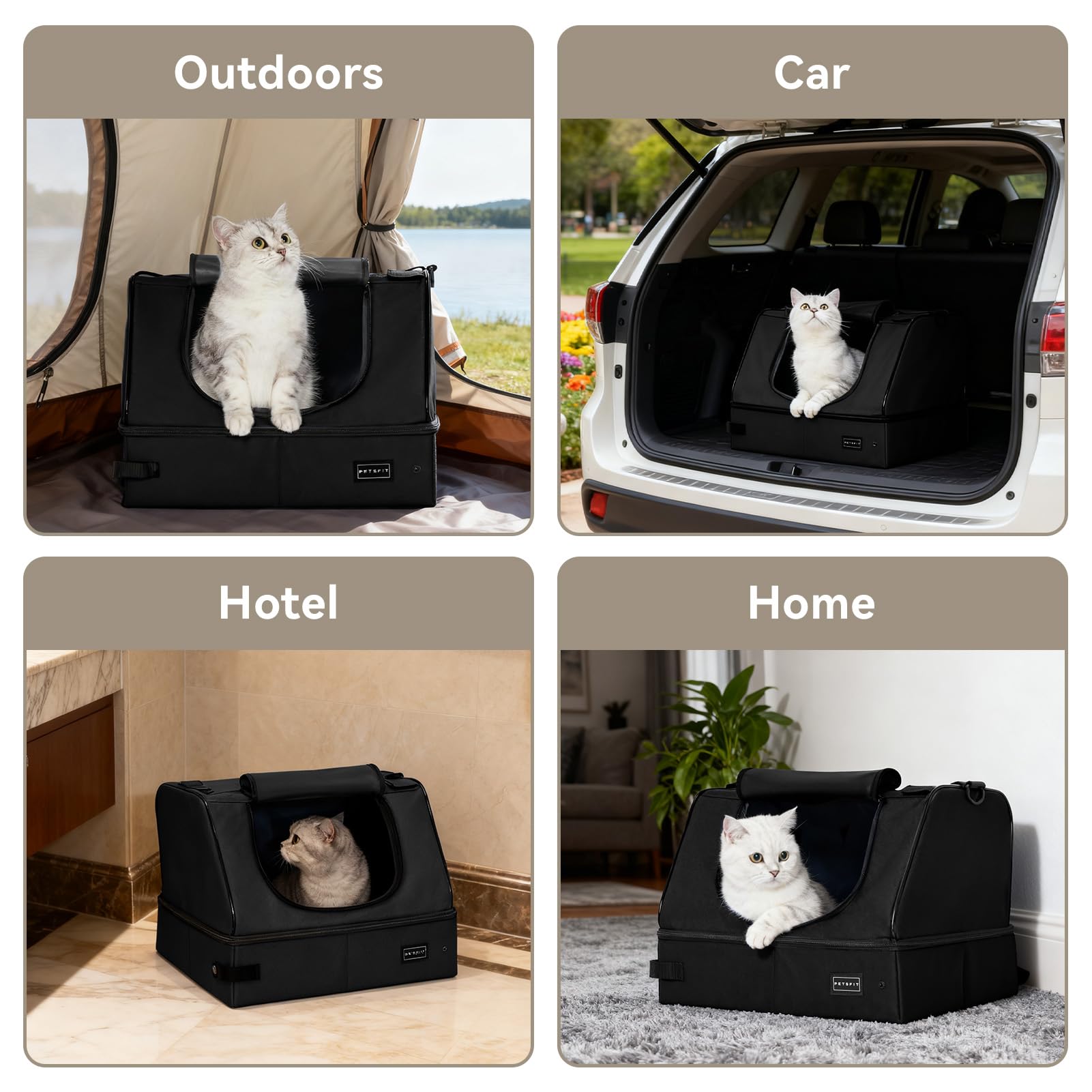 Petsfit limpieza interior con cremallera para mantenimiento sencillo.