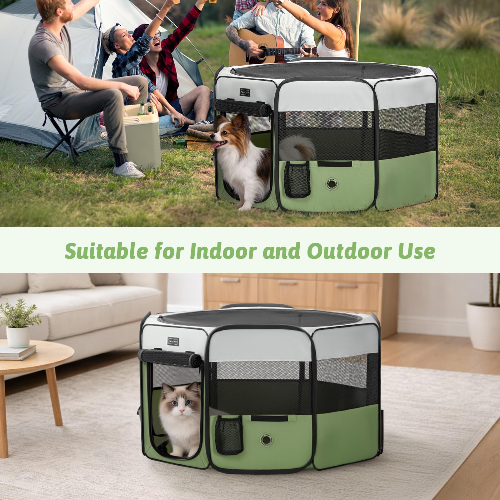 Petsfit espacio interior/exterior adaptable para casa o exterior.