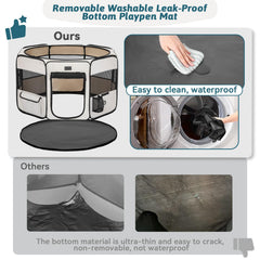 Petsfit pen techo panorámico ofrece ventilación y luz suave.