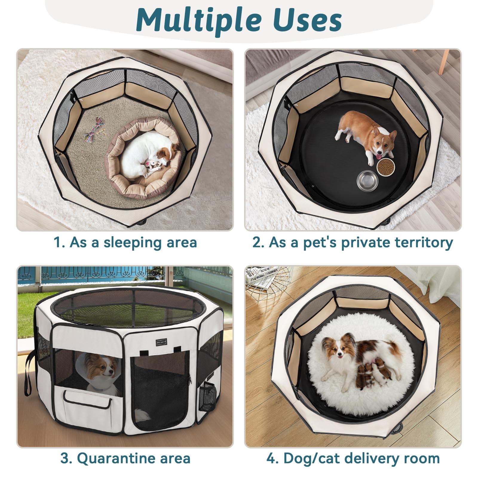 Petsfit pen zona whelping para áreas de cachorro.