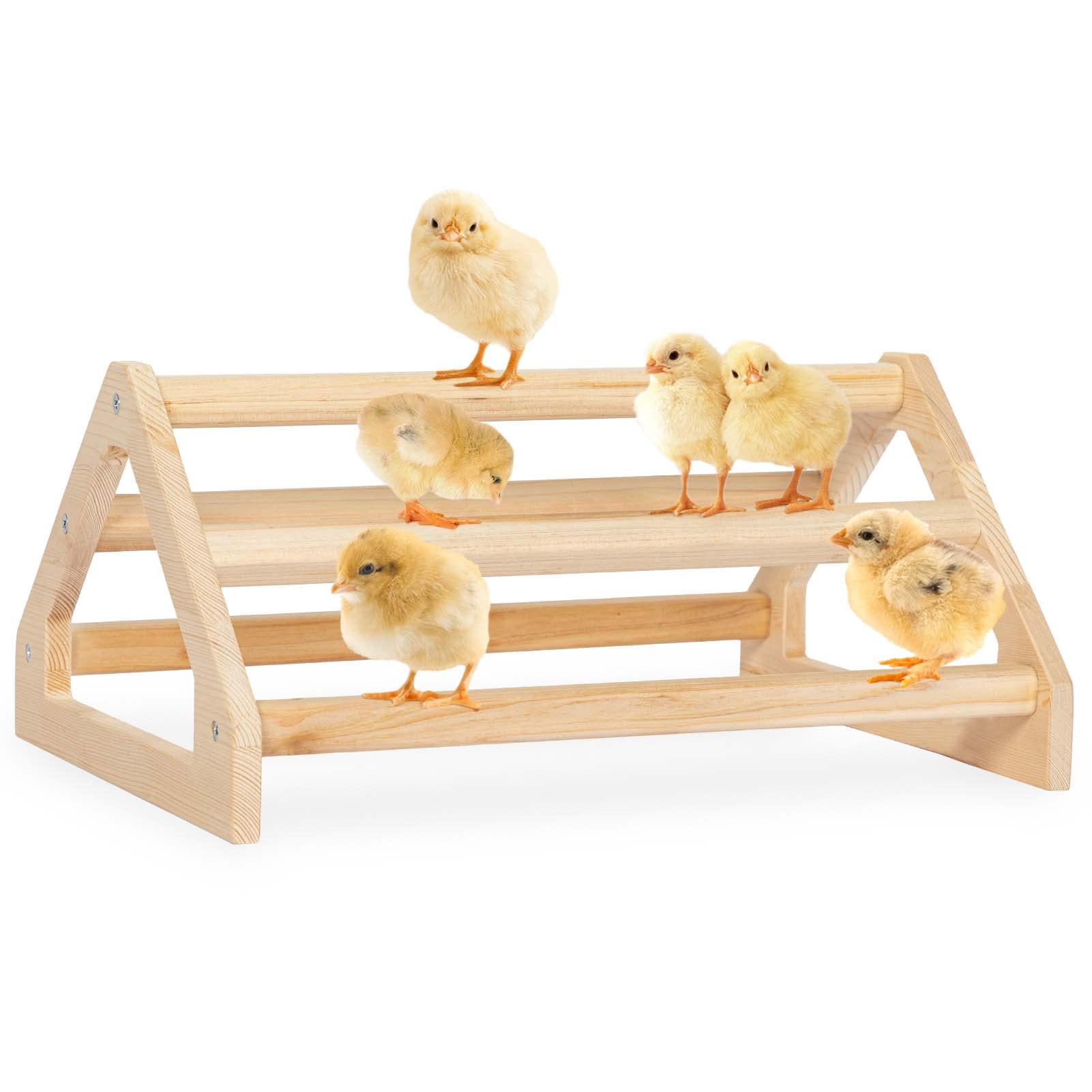 PETSFIT percha para pollitos: barra reposo natural en madera