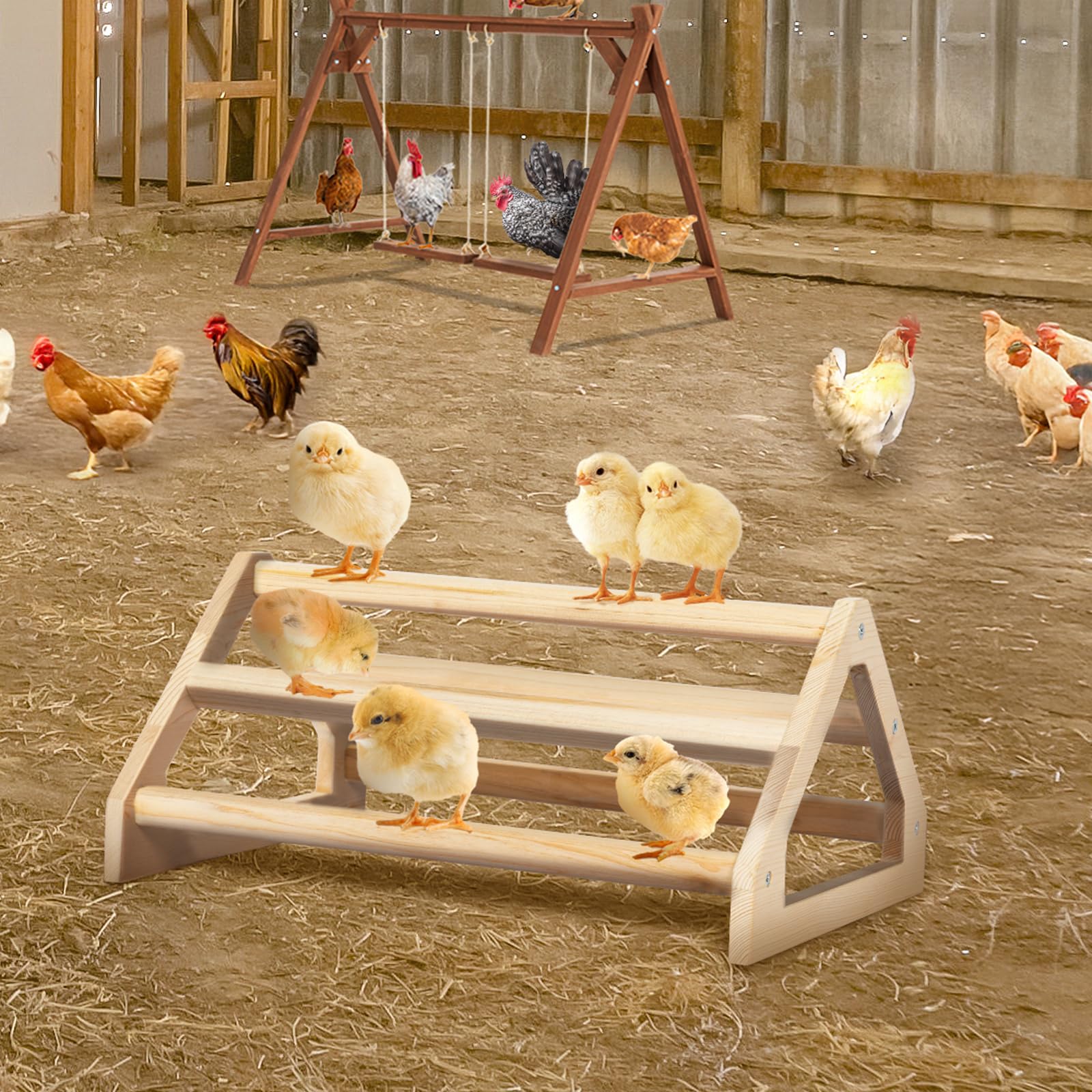 PETSFIT percha para pollitos: tamaño 5-6 para grupos grandes
