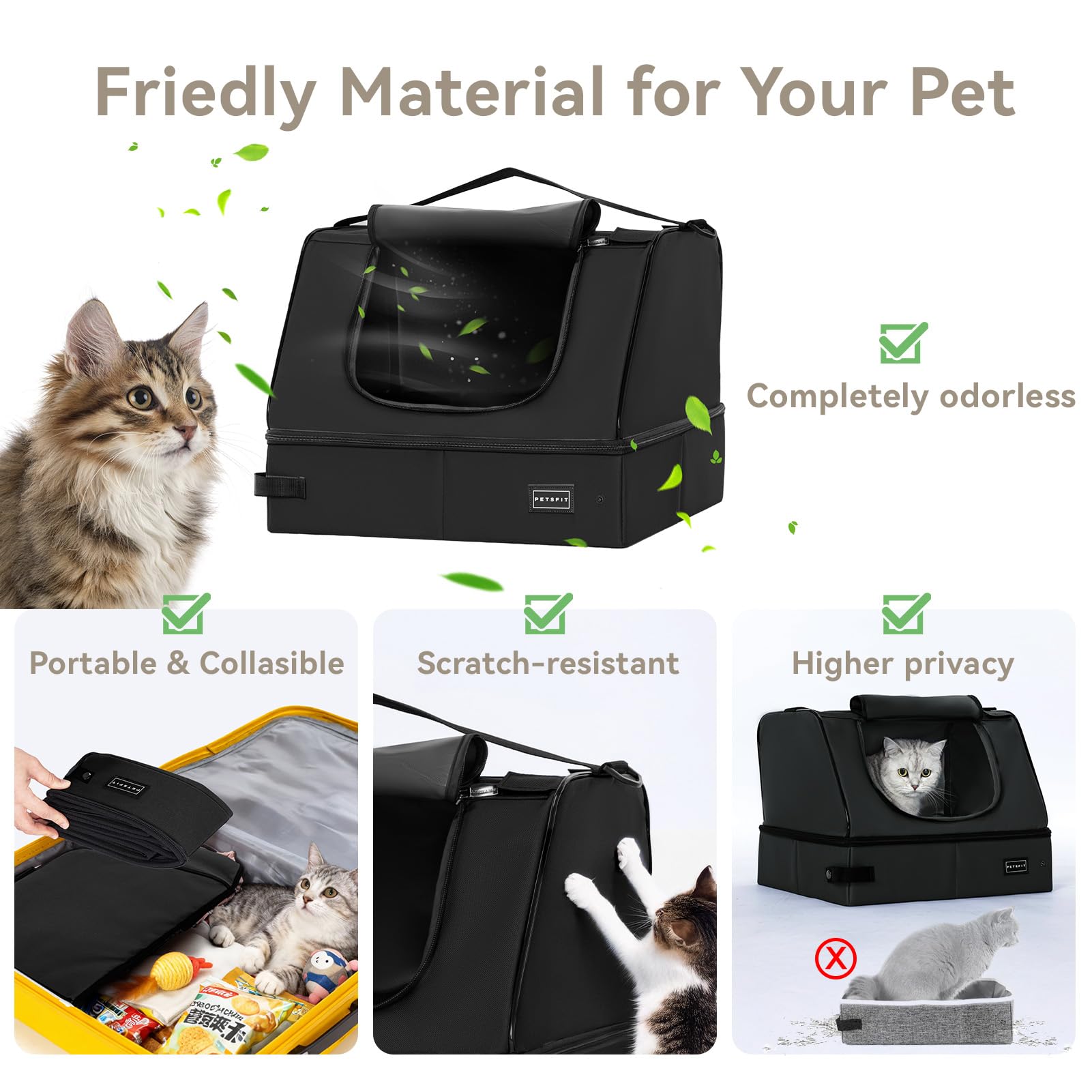 Petsfit portabilidad plegable y ligera para transportar fácilmente.