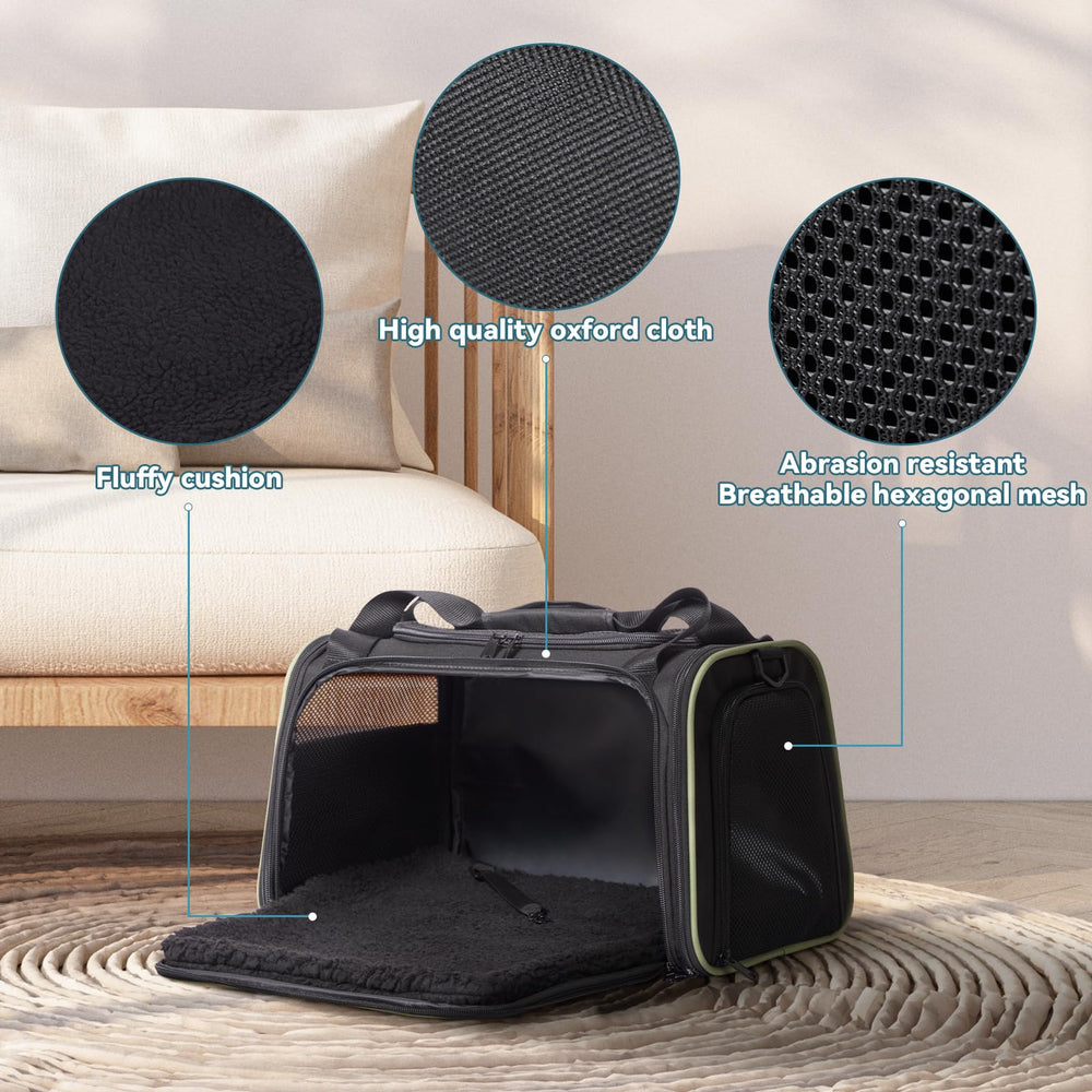 Petsfit transportín gato grande con apertura superior y dos puertas laterales.