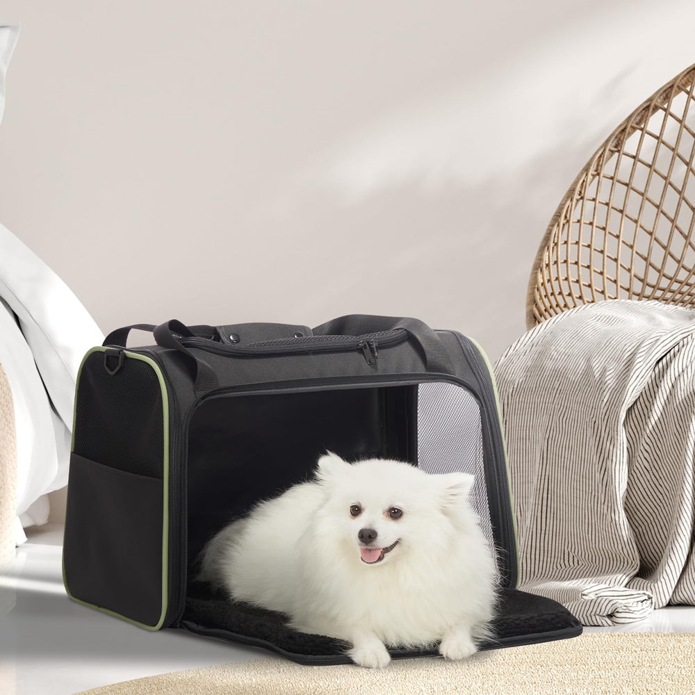 Petsfit transportín gato grande con cierres antiescape para seguridad.