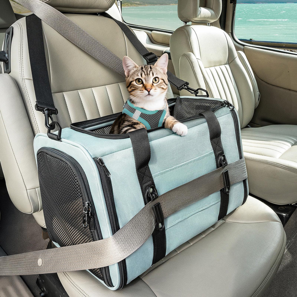 Petsfit portagato con anclaje de cinturón para viaje seguro en coche