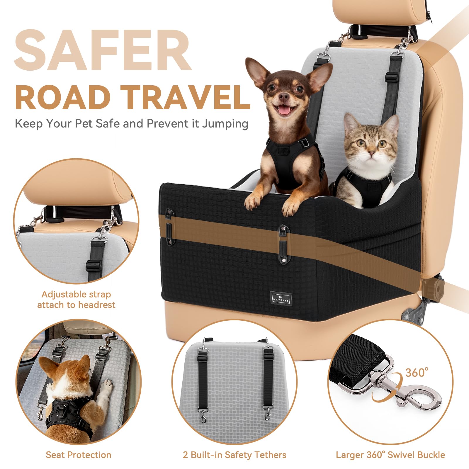 PETSFIT: protector de respaldo para la tapicería del coche