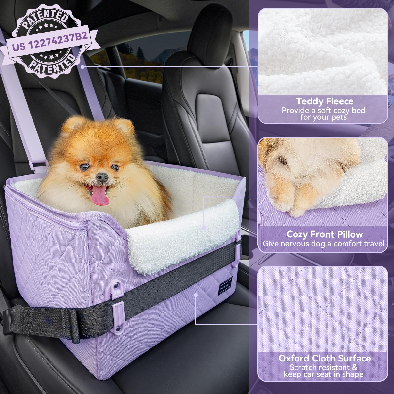 Petsfit superficie fácil de limpiar y acolchado suave para comodidad diaria.