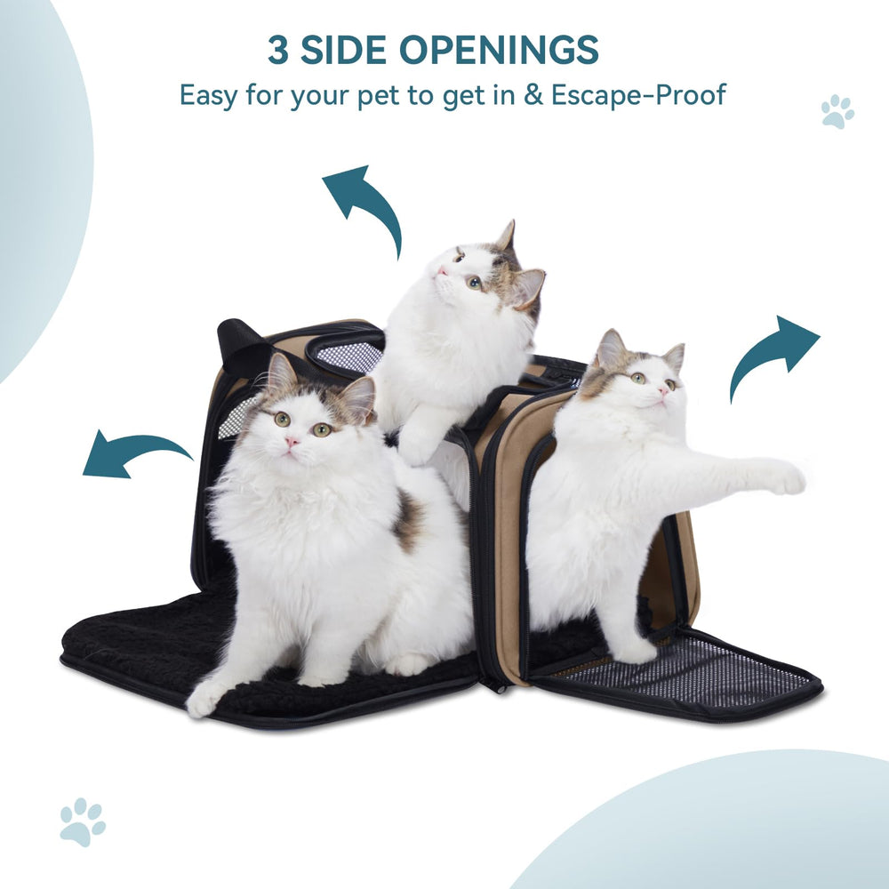 Petsfit transportín con correa desmontable para transporte seguro.