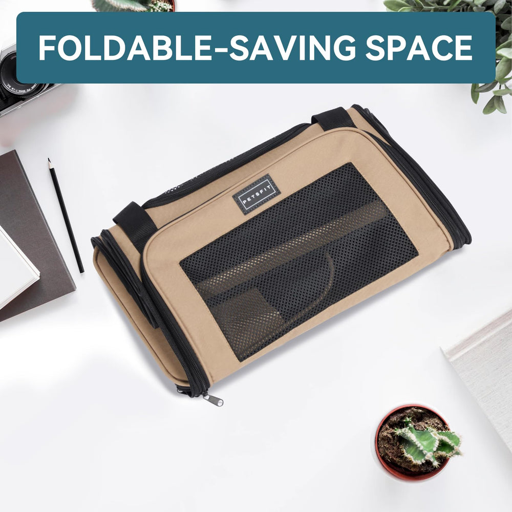 Petsfit transportín con enganche para maleta para viajar junto al equipaje.
