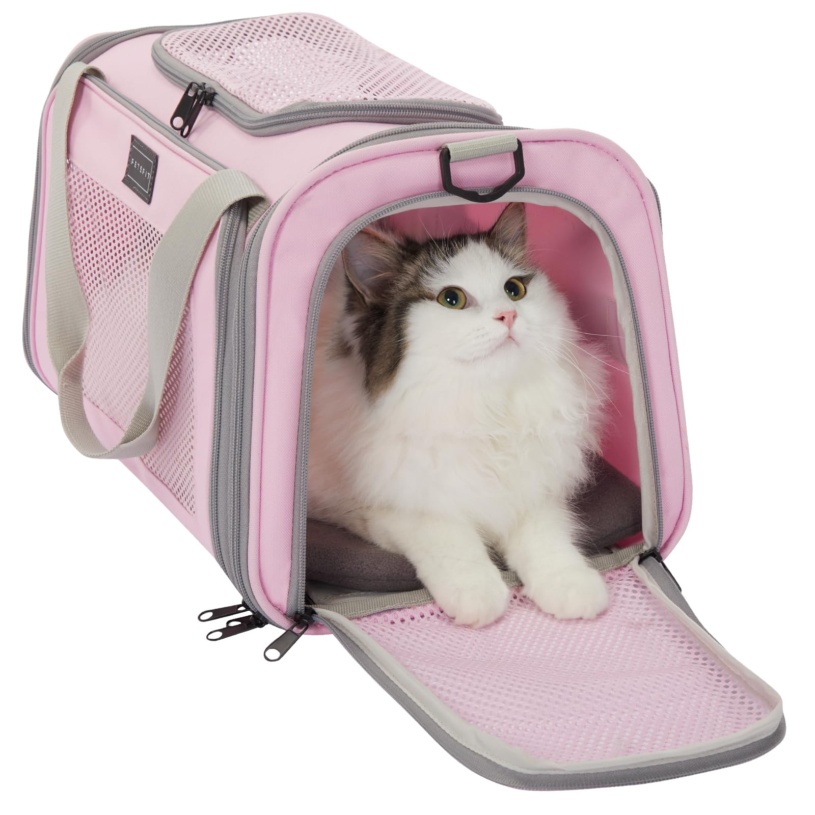 Petsfit transportín para gato, apto para aerolíneas, ideal para viaje en cabina.