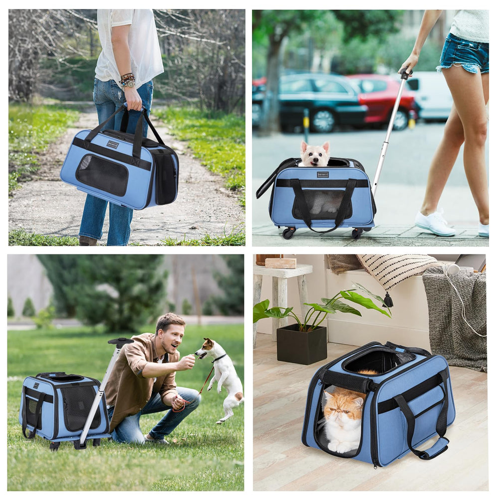 Petsfit transportin-gato-base-impermeable facilita limpieza ante posibles derrames.