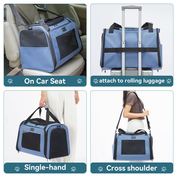 PETSFIT transportín con asa superior acolchada para movilidad cómoda