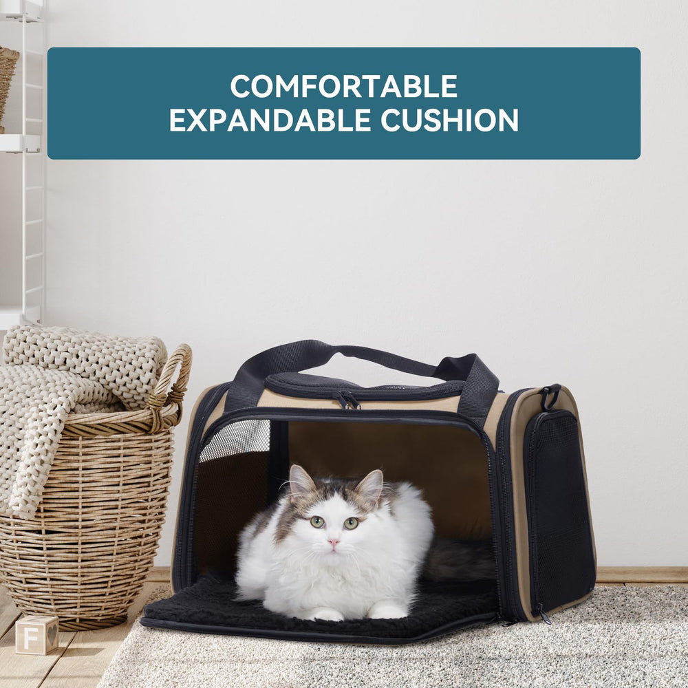 Petsfit transportín plegable y compacto para guardar cuando no se usa.