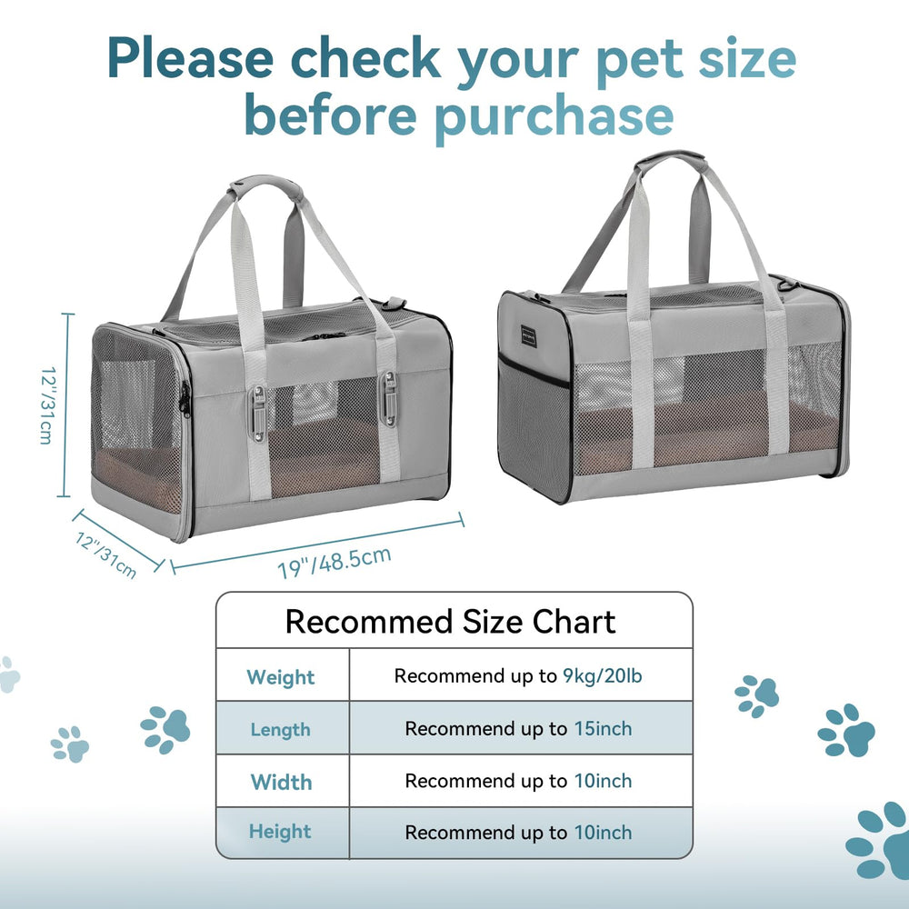 Ventilación lateral de Petsfit, flujo de aire para la comodidad