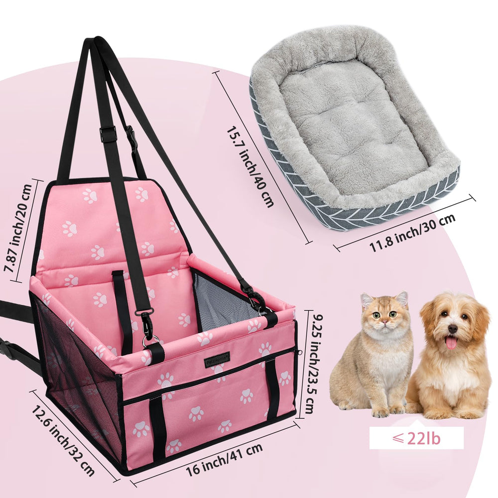 PetsHome asiento perro coche plegado, ahorro de espacio en casa y auto