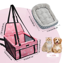 PetsHome asiento perro coche plegado, ahorro de espacio en casa y auto