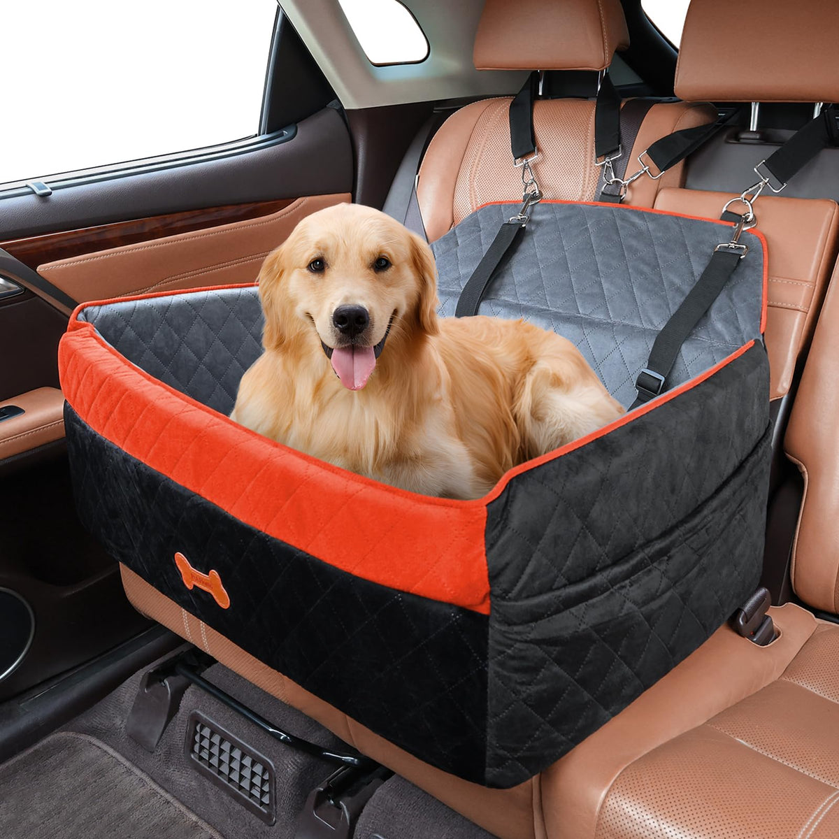 PetsHome silla de coche para perros grandes, mejora la vista por la ventana