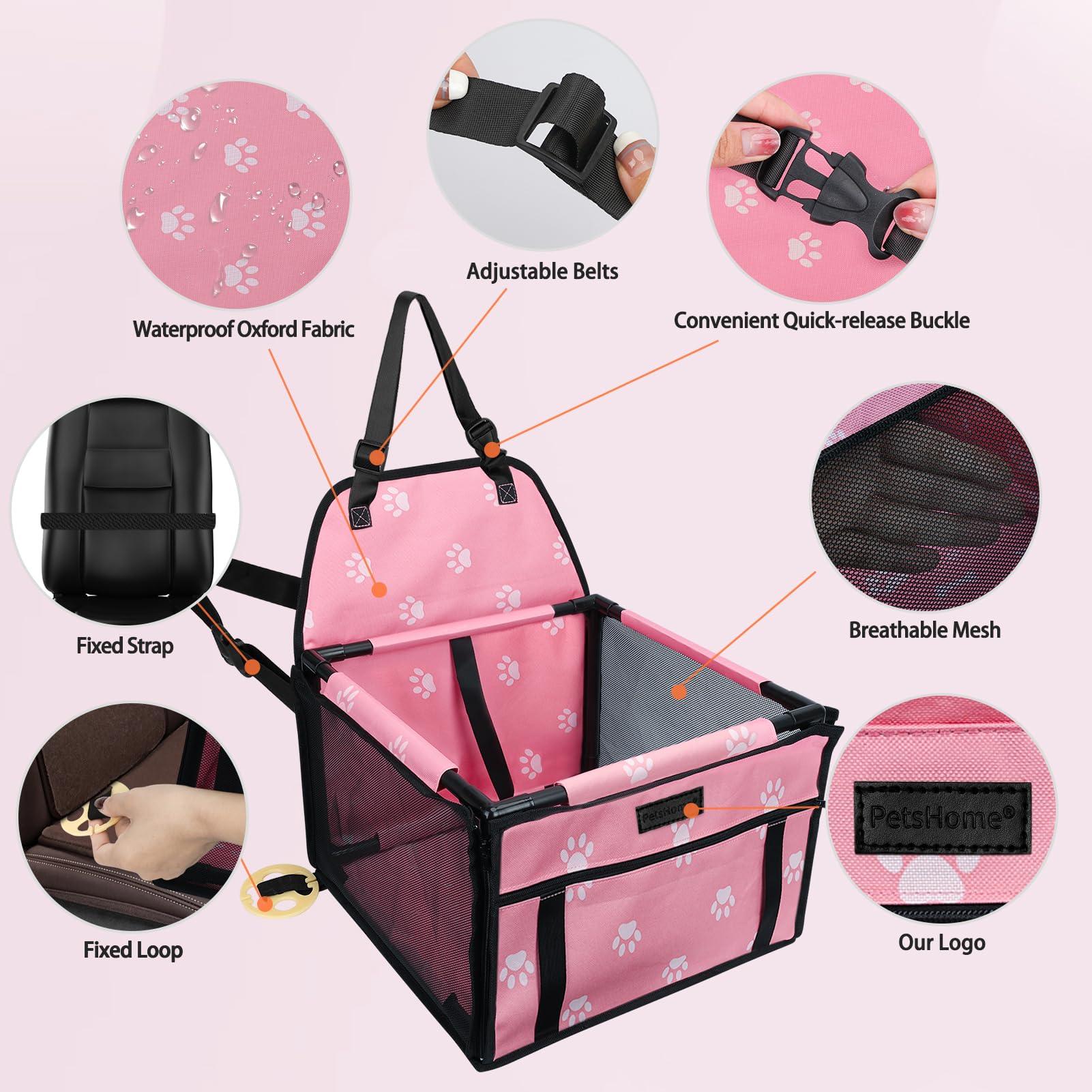 PetsHome: tejido impermeable y malla transpirable para uso diario.